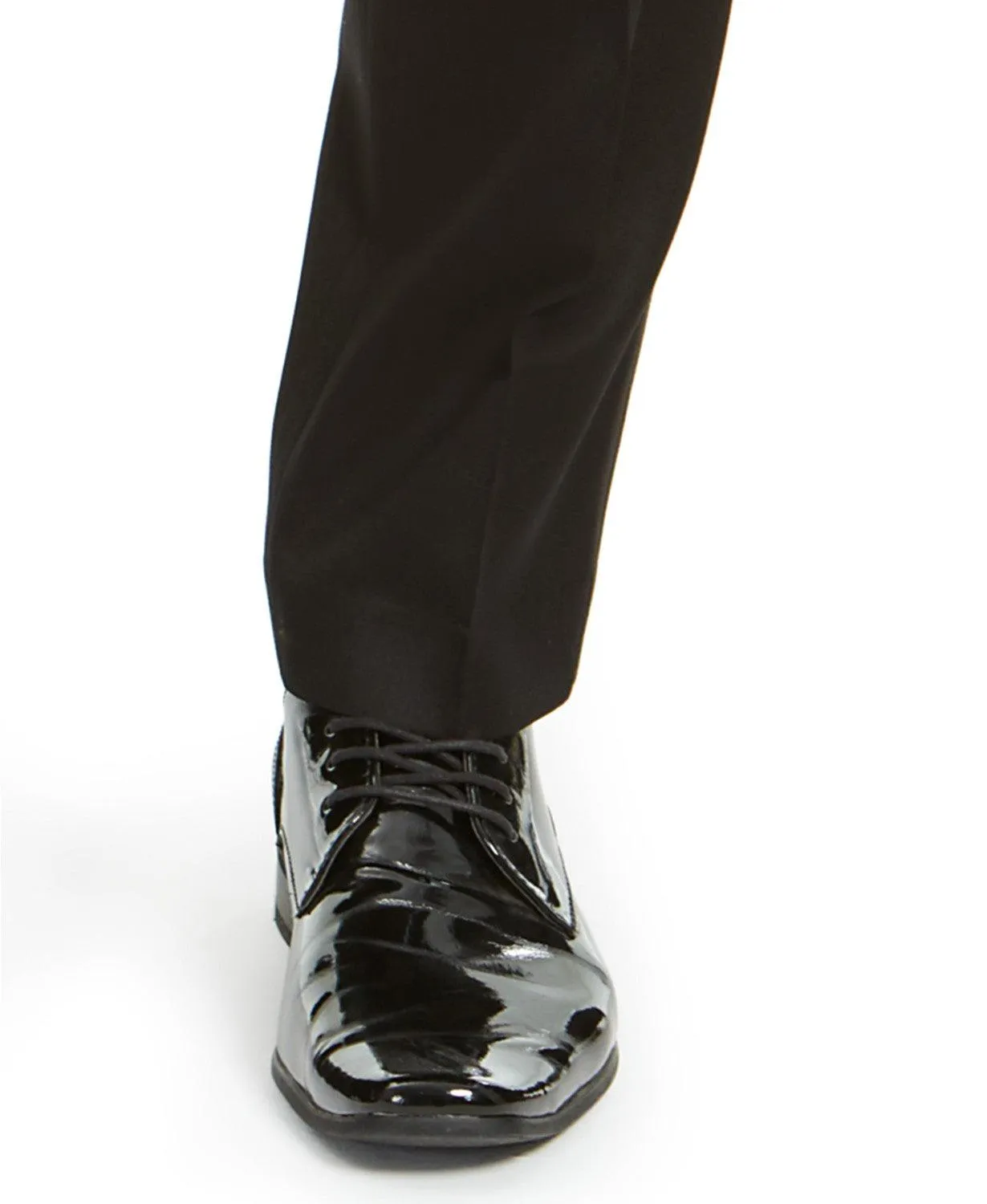 Alfani Mens Slim fit Dress Tuxedo Pants 30 / 30 Black Solid Stretch
