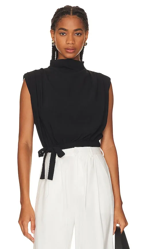 Amanda Uprichard Justin Top in Black