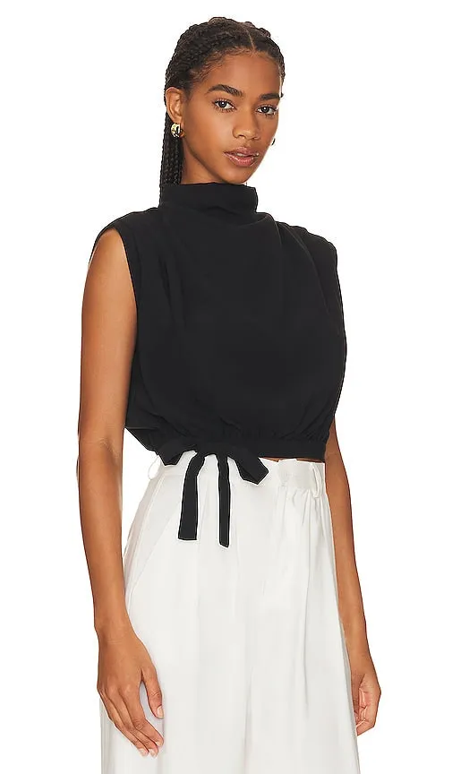 Amanda Uprichard Justin Top in Black