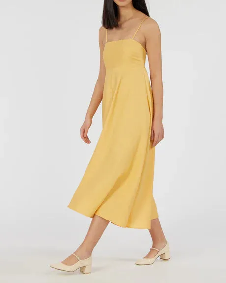 Amelius Corinna Linen Dress Buttercup