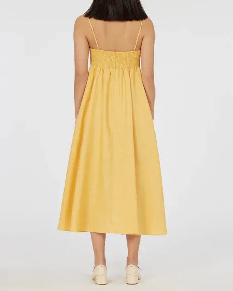Amelius Corinna Linen Dress Buttercup