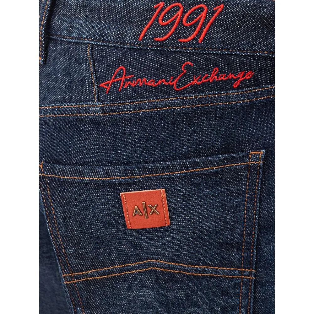 Armani Exchange Sleek Cotton Summer Shorts in Blue