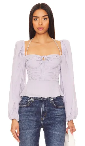 ASTR the Label Roisin Top in Baby Blue