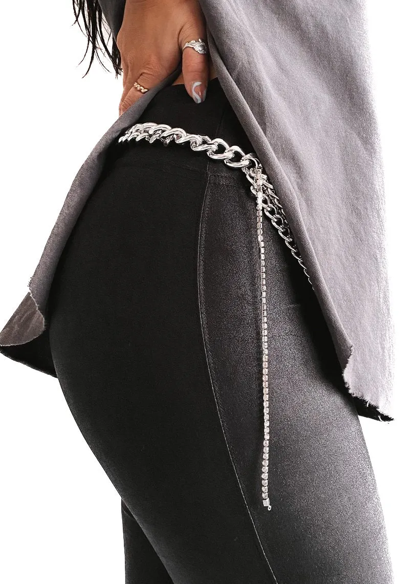 BAD TO THE BONE SIDE SLIT TEE