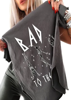 BAD TO THE BONE SIDE SLIT TEE