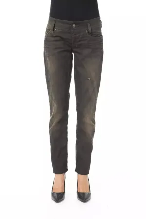 BYBLOS Sleek Black Washed Effect Jeans