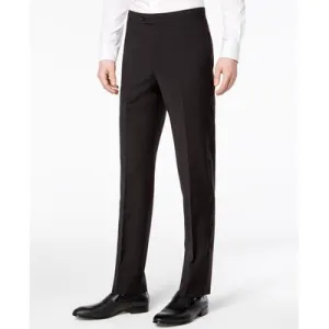 Calvin Klein Men's Slim-Fit Infinite Stretch Black Tuxedo Pants 34 x 30