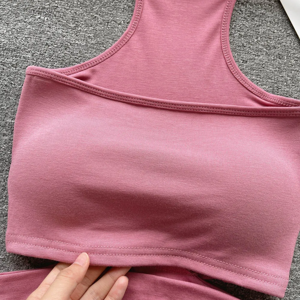 Chic Hollowed Padded Halter Top