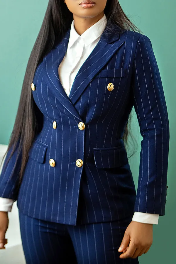 Classic  Solid Button Up Blouse