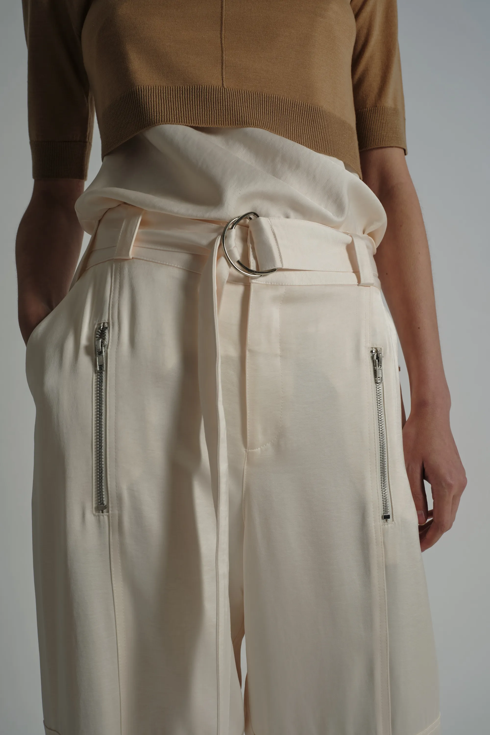 Courtney Mid Rise Charmeuse Pant