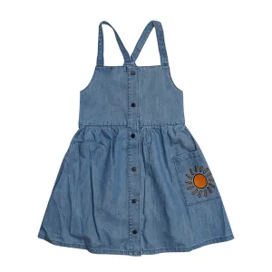 Dress with Straps Denim