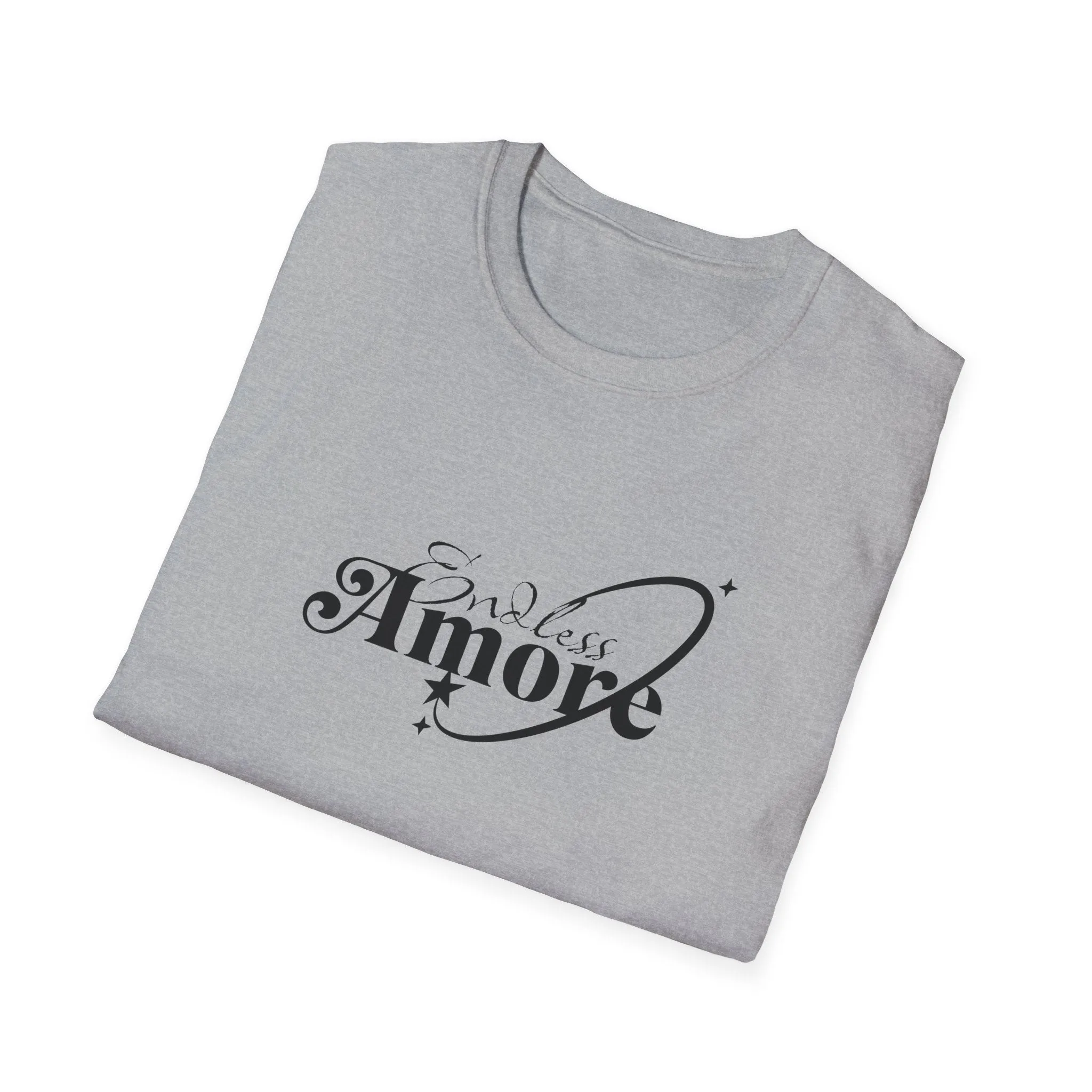 Endless Amore Women's Tee - Soft Beige Speckled Cotton T-Shirt