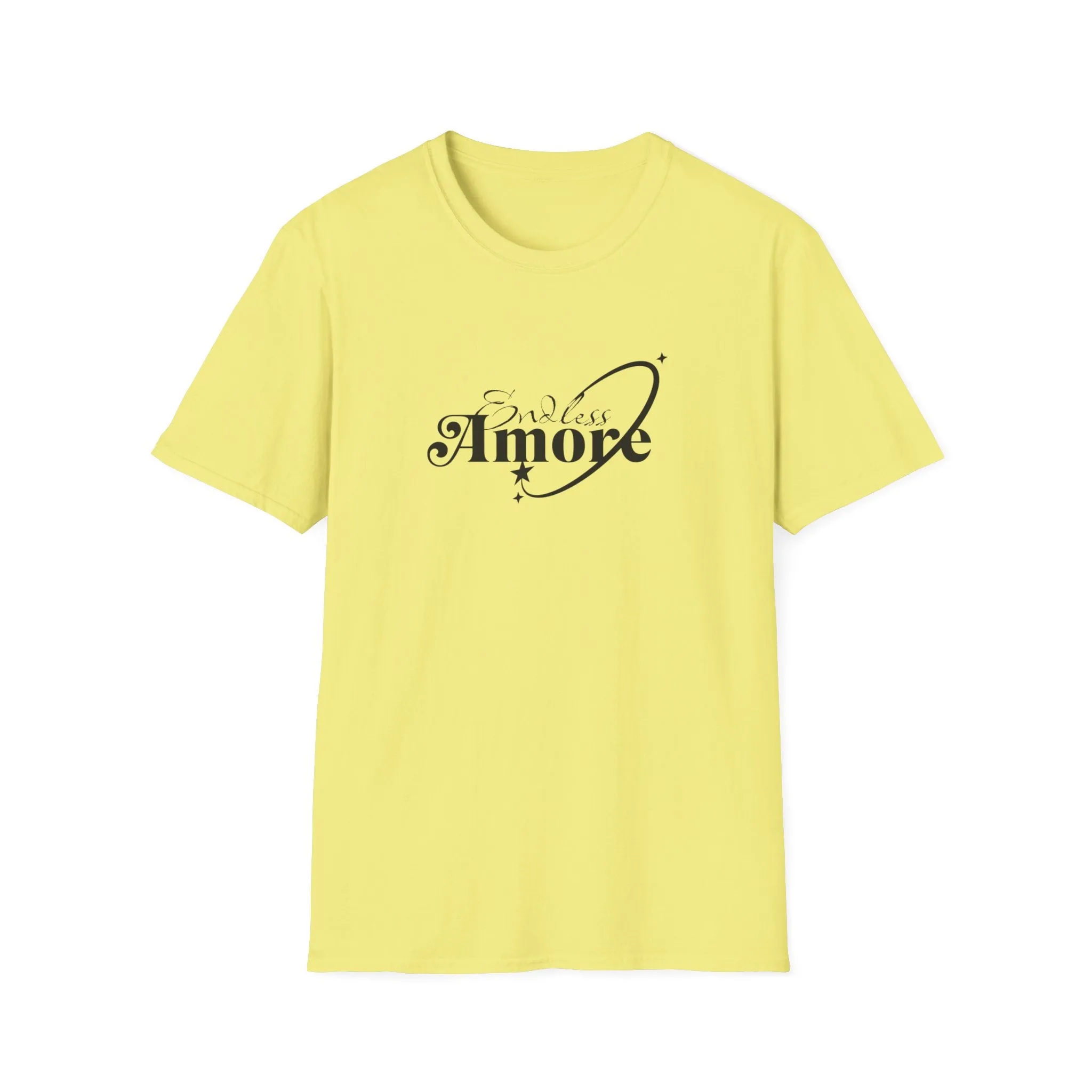 Endless Amore Women's Tee - Soft Beige Speckled Cotton T-Shirt