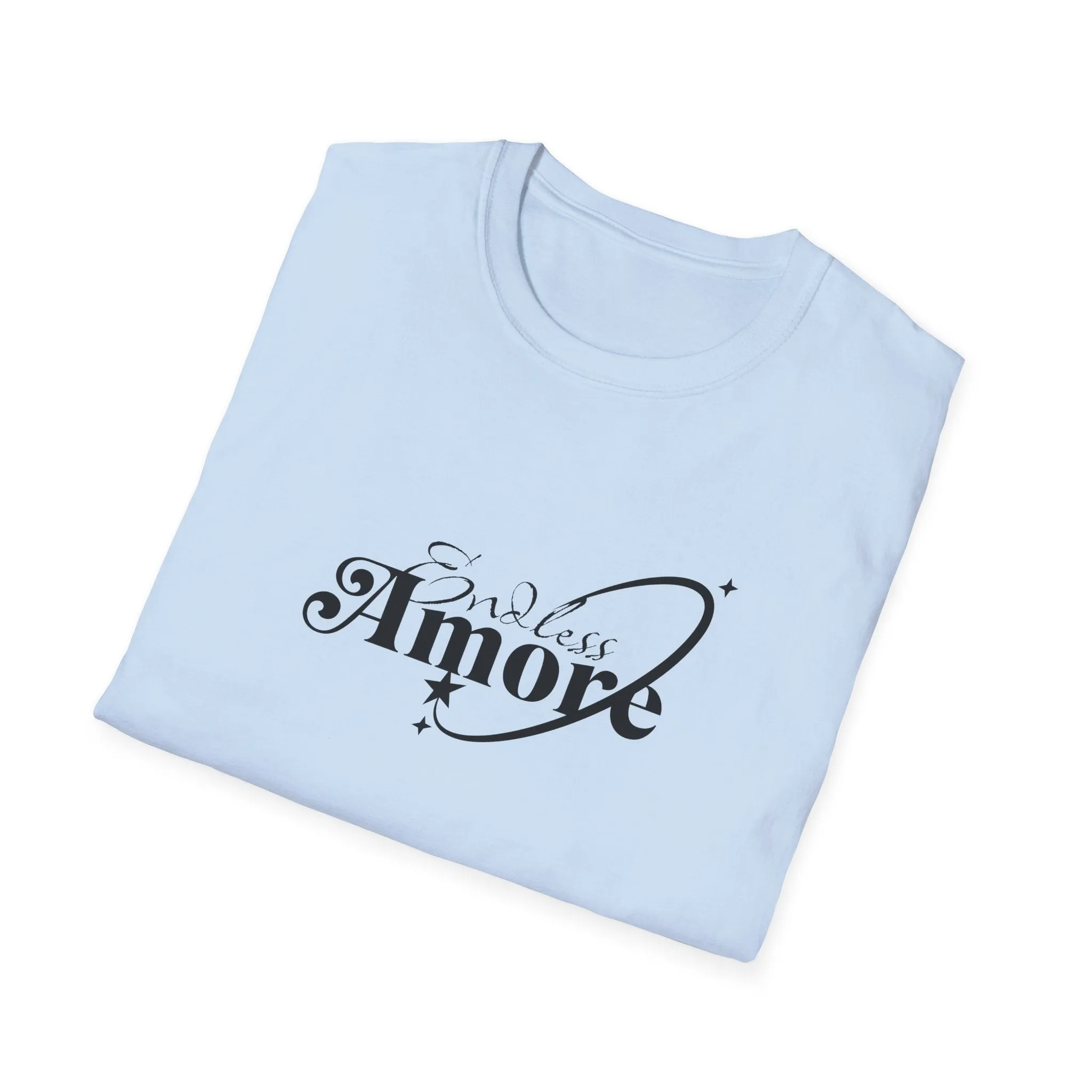 Endless Amore Women's Tee - Soft Beige Speckled Cotton T-Shirt