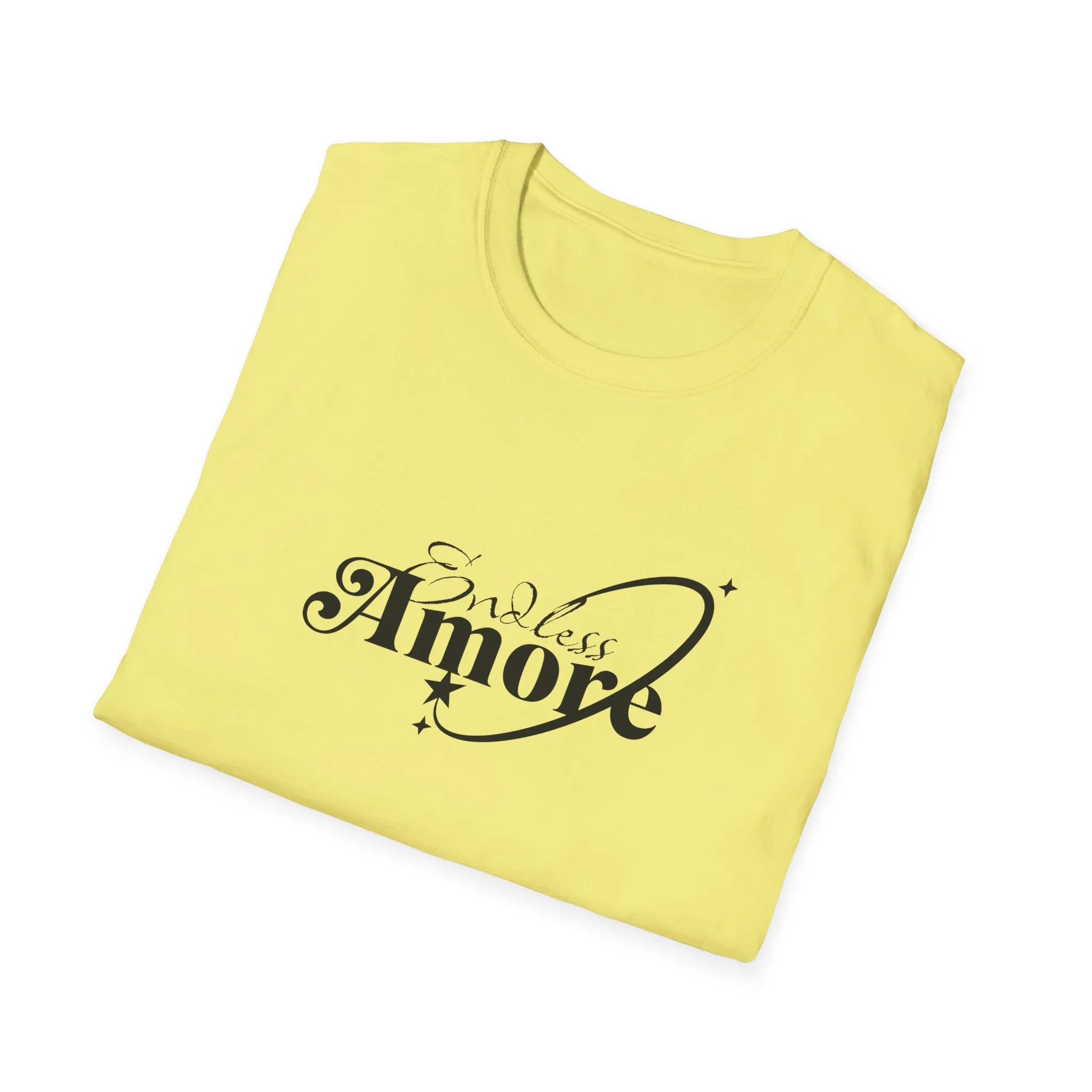 Endless Amore Women's Tee - Soft Beige Speckled Cotton T-Shirt
