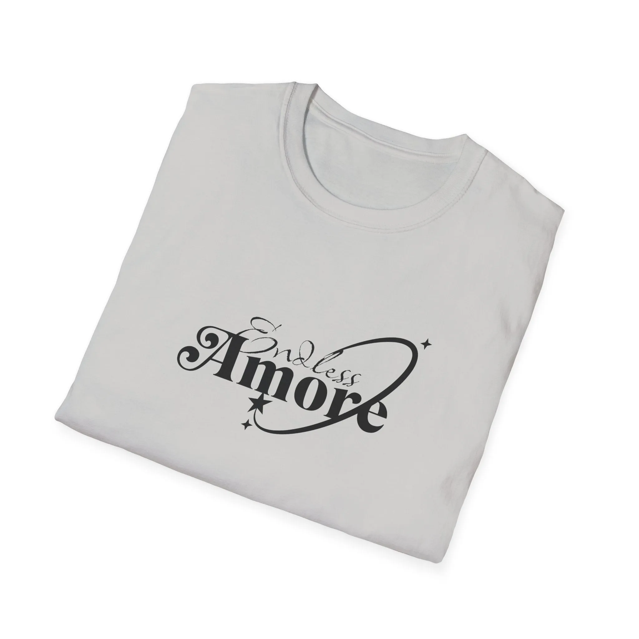 Endless Amore Women's Tee - Soft Beige Speckled Cotton T-Shirt