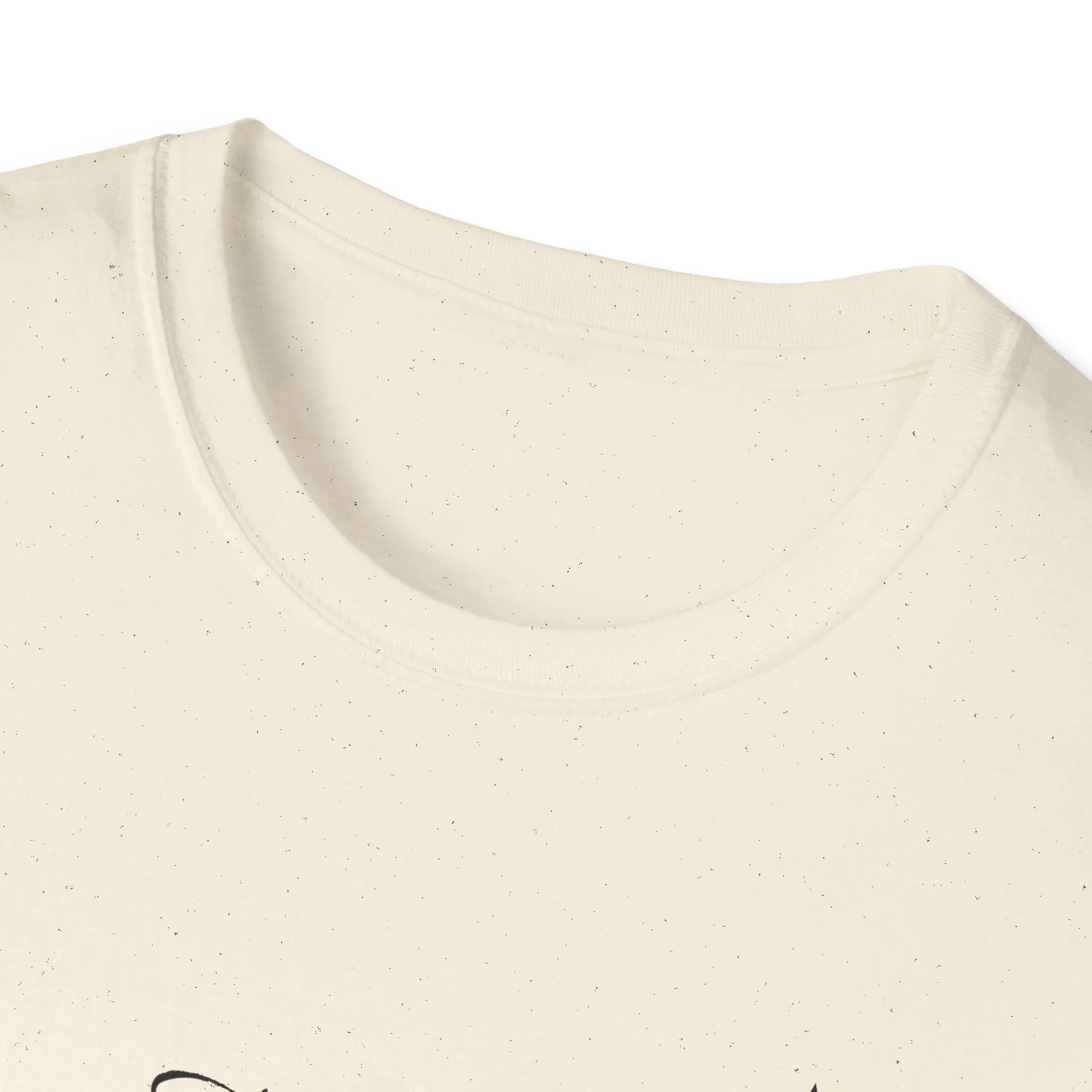 Endless Amore Women's Tee - Soft Beige Speckled Cotton T-Shirt