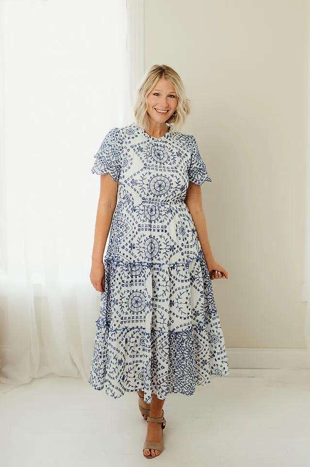 Eyelet Lace Midi