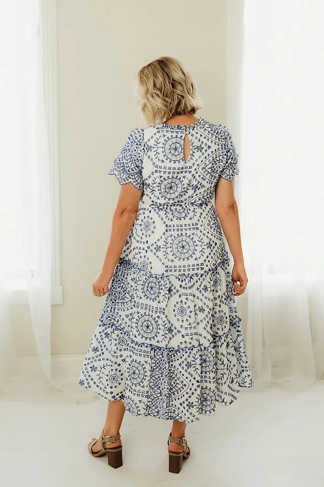 Eyelet Lace Midi