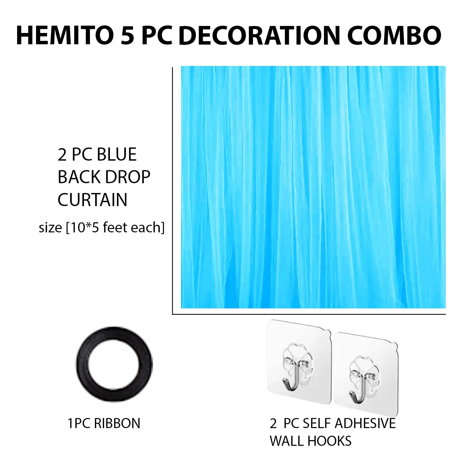 Hemito Cabana Tent Birthday Decoration Item (Blue), Kid, Play Tent Theme