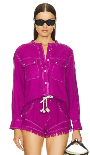 Isabel Marant Etoile Tecoyo Top in Purple