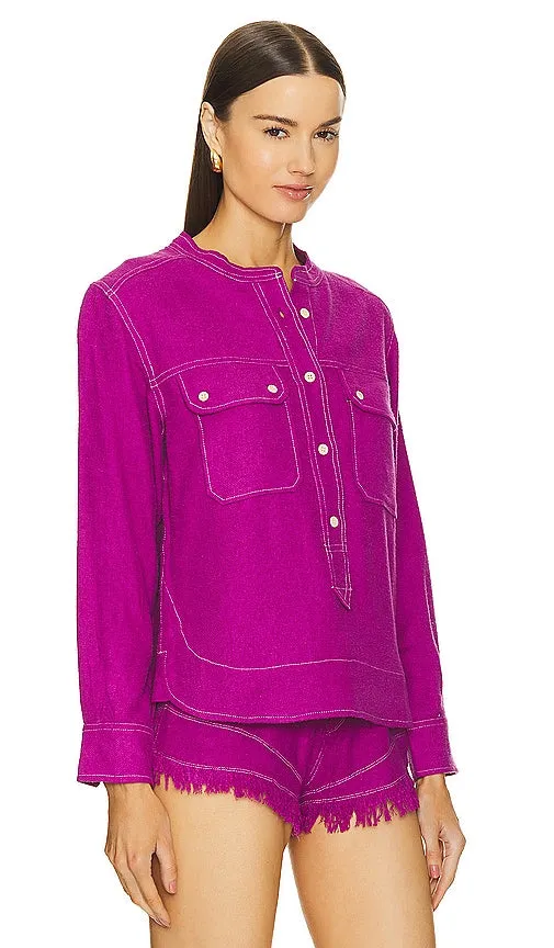 Isabel Marant Etoile Tecoyo Top in Purple