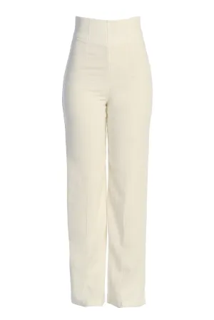 Ivory Explorer Linen Pants