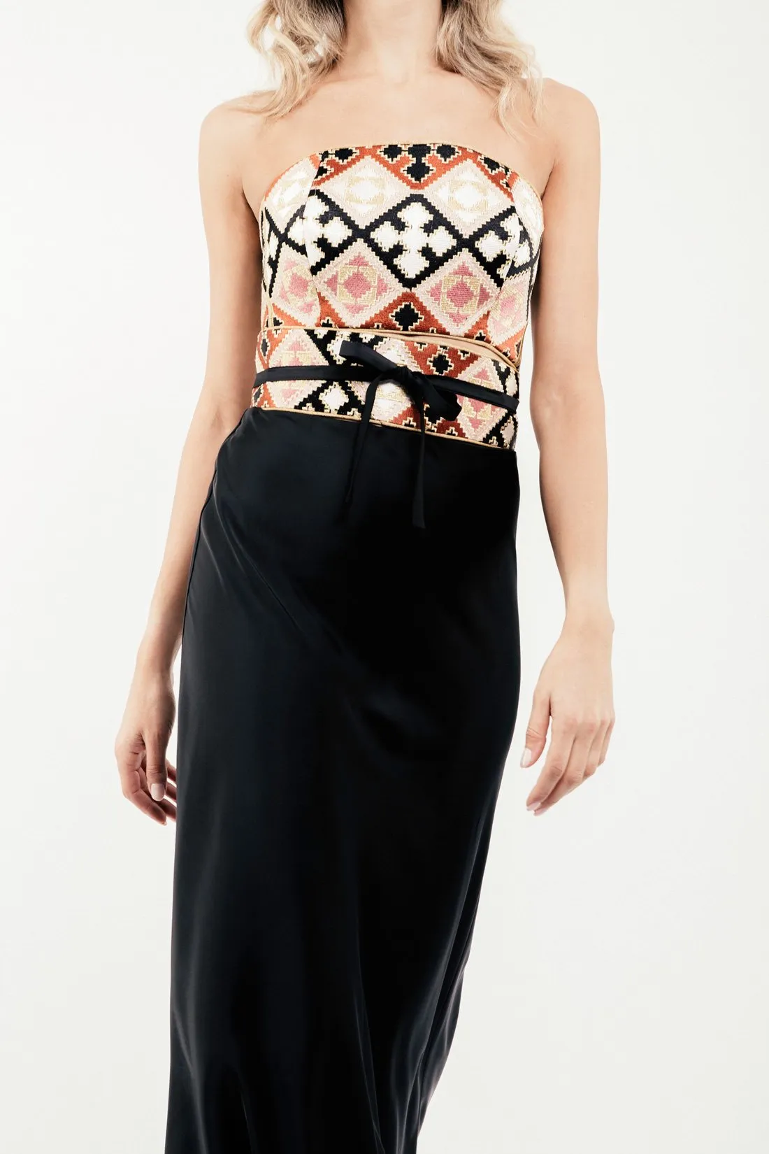 Jahan Bustier Set - Pink
