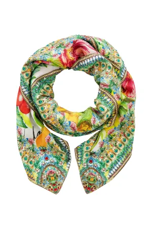 LARGE SQUARE SCARF THERE'S NO PLACE LIKE RIO