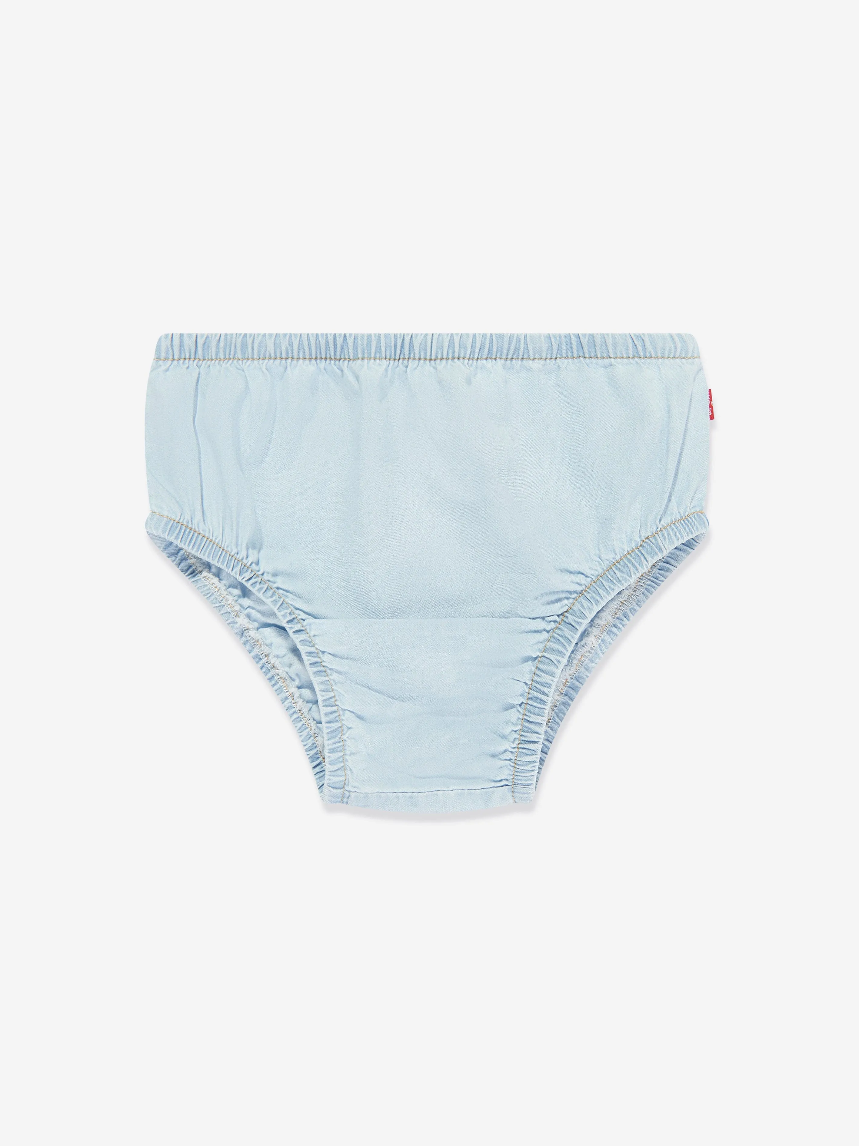 Levi's Wear Baby Girls Flutter Sleeveless Denim Dress in Blue