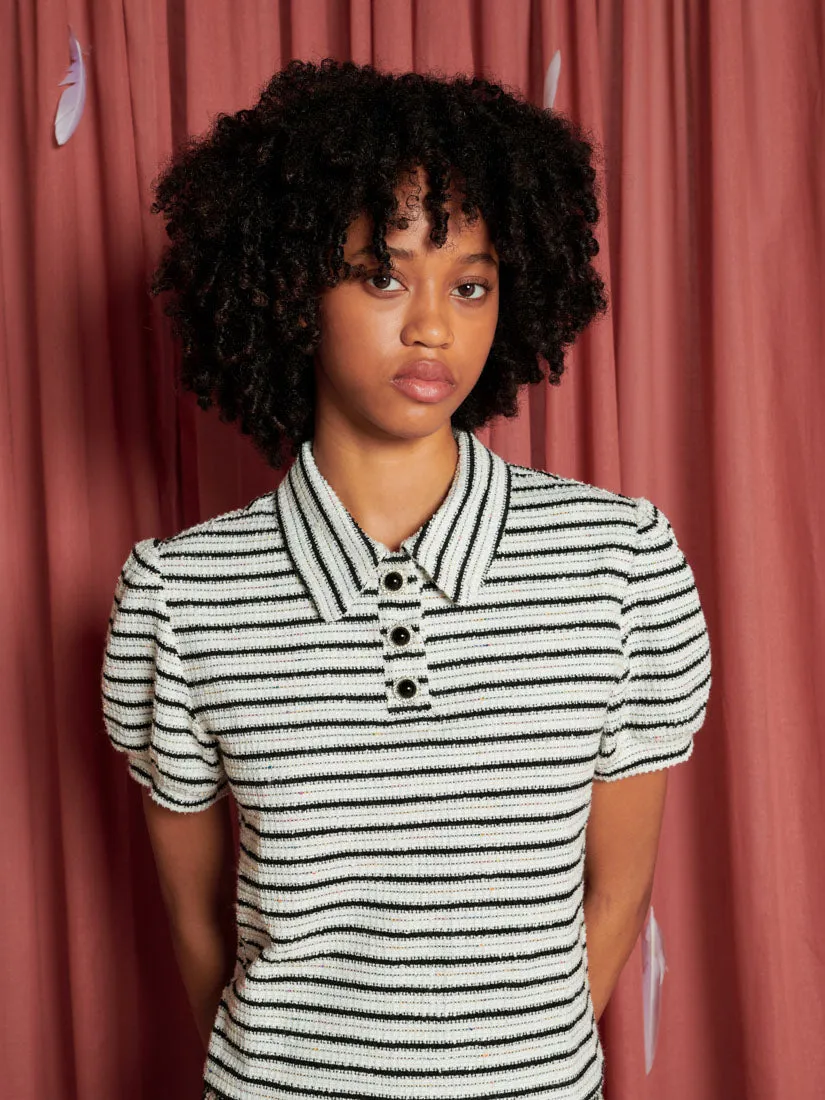 Magpie Stripe Polo Shirt