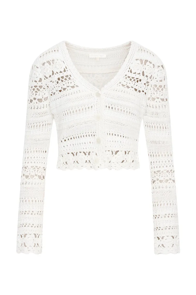 Middleton Cotton Crochet Cardigan
