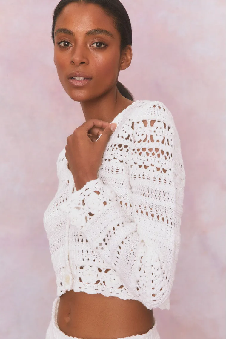 Middleton Cotton Crochet Cardigan