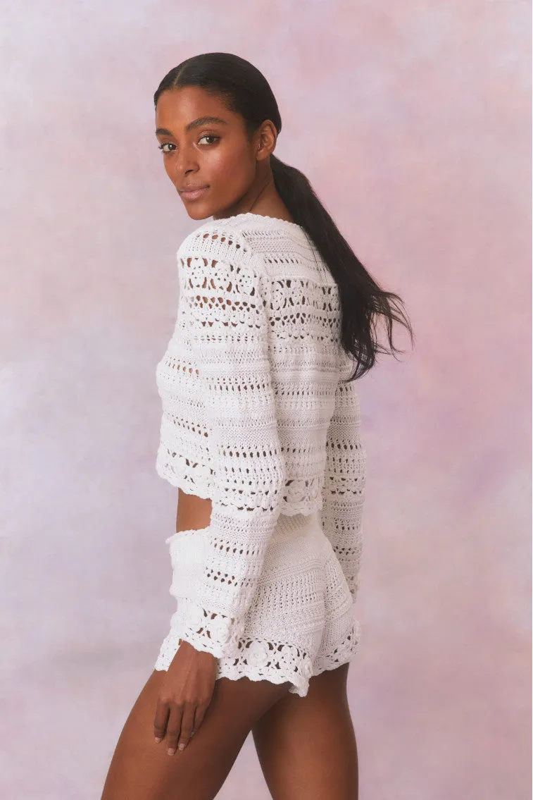 Middleton Cotton Crochet Cardigan