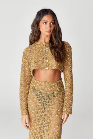Mustard Knitted Blouse