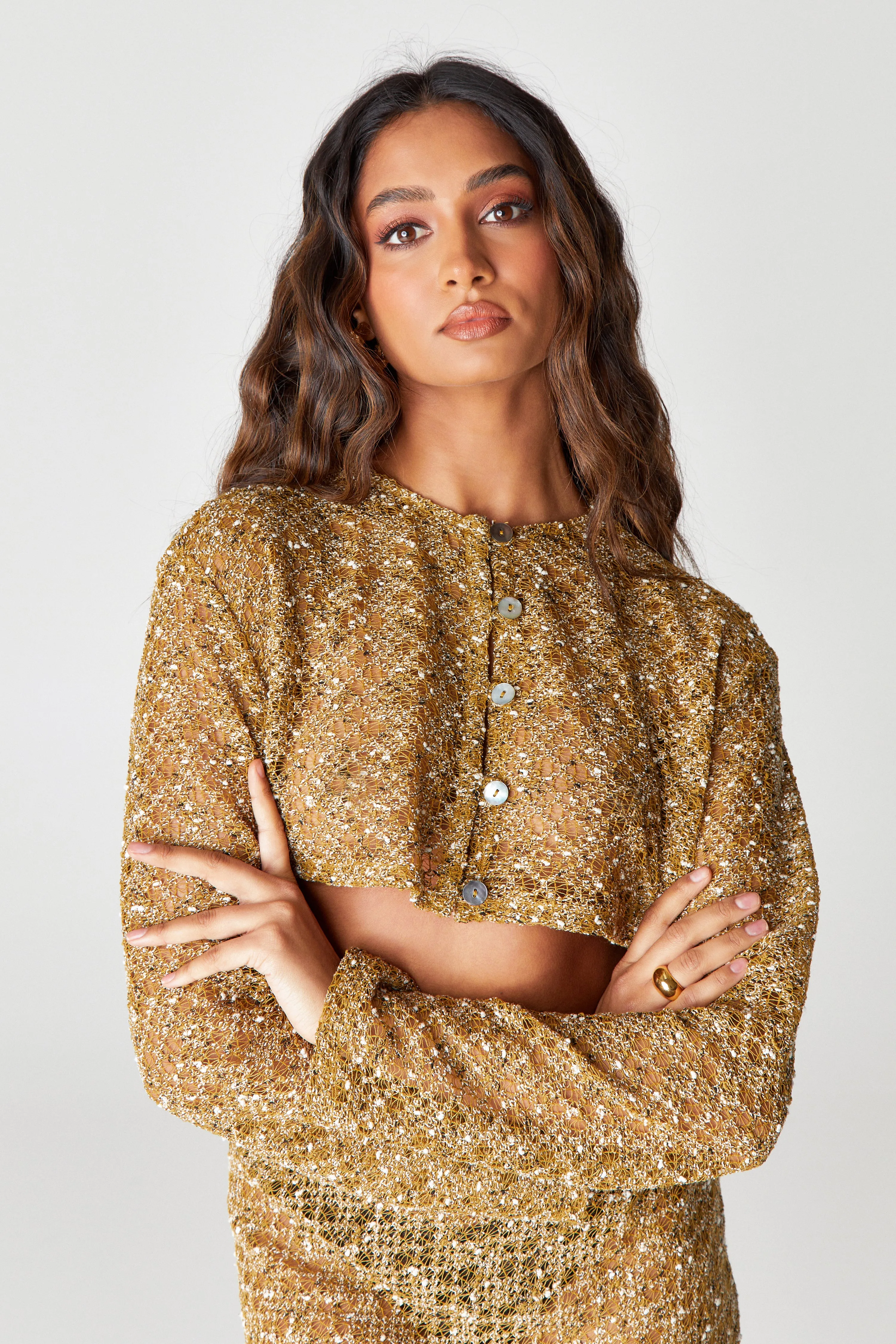 Mustard Knitted Blouse