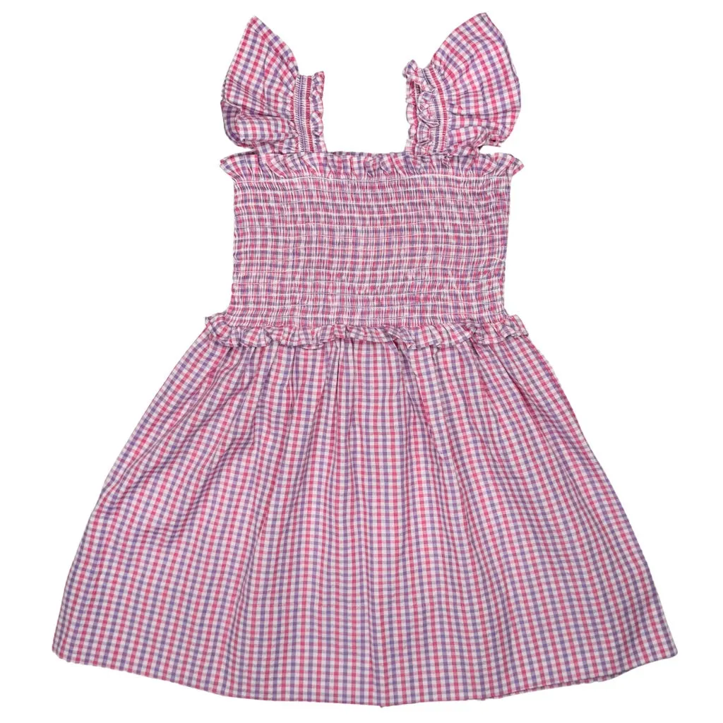 Pink & Purple Gingham Dress