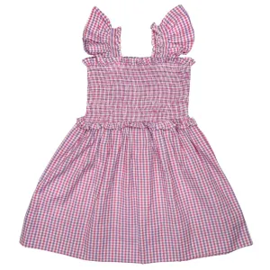 Pink & Purple Gingham Dress