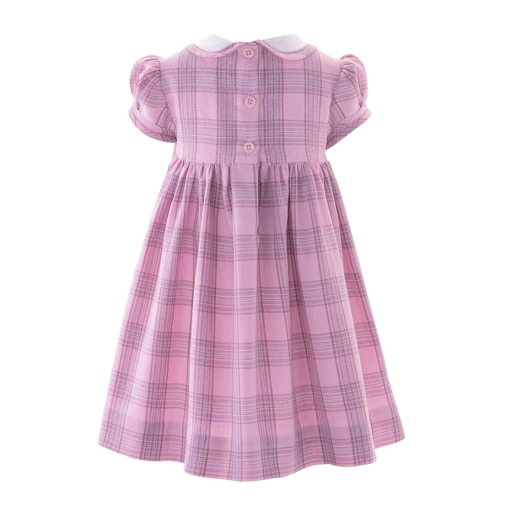 Pink Tartan Smocked Dress & Bloomers