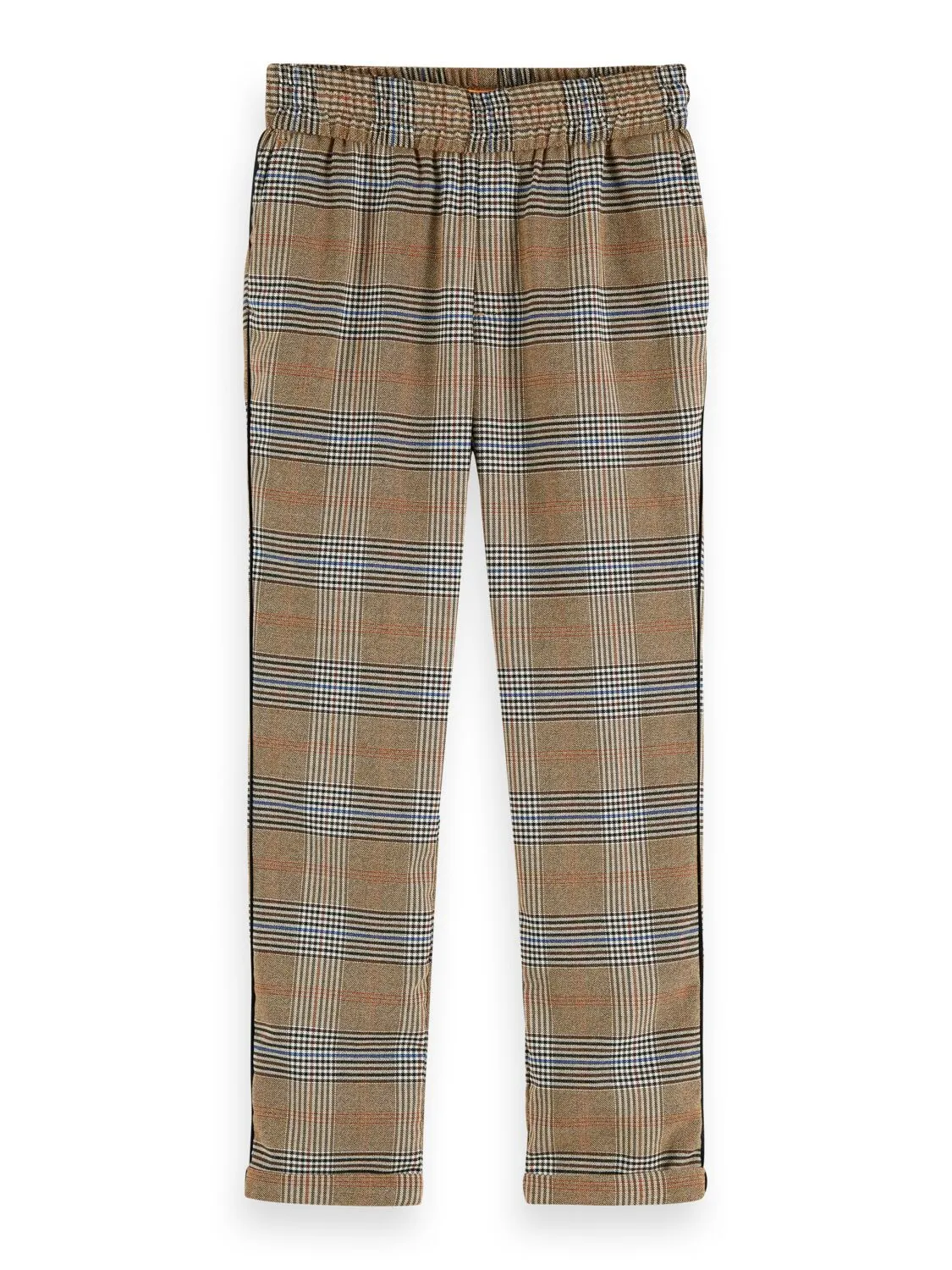 Relaxed Slim Fit Pants in Check
