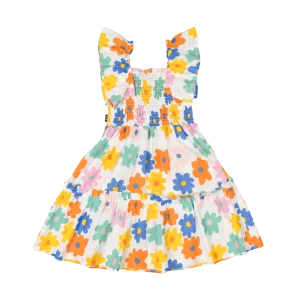 ROCK YOUR BABY - LOVE ME DO SHIRRED DRESS