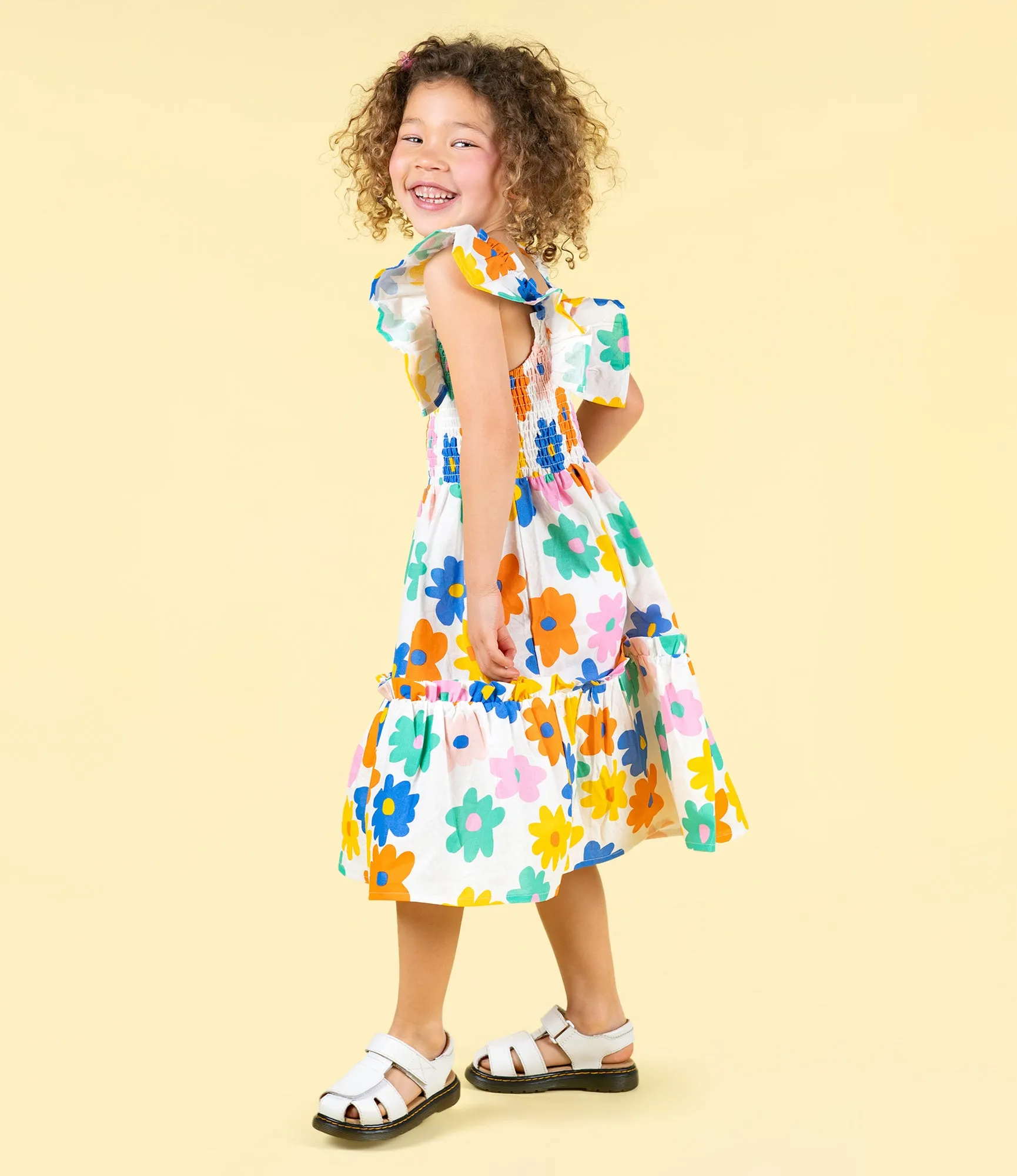 ROCK YOUR BABY - LOVE ME DO SHIRRED DRESS