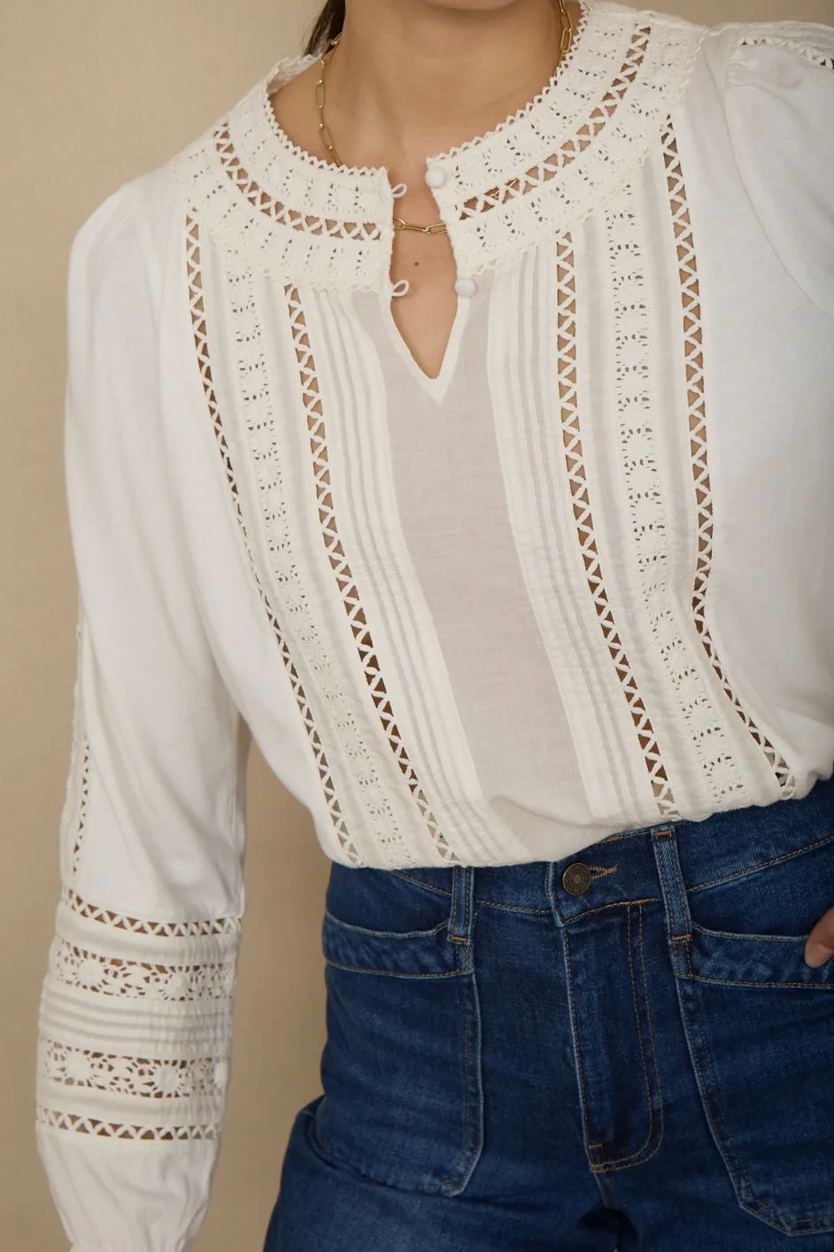 Roseanne Top - Ivory