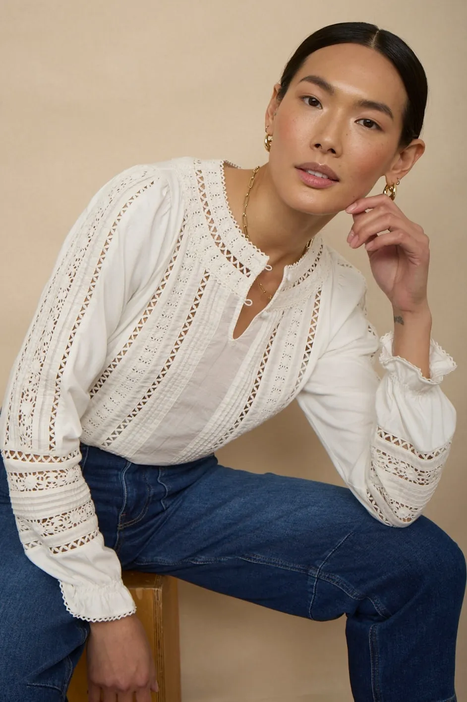 Roseanne Top - Ivory