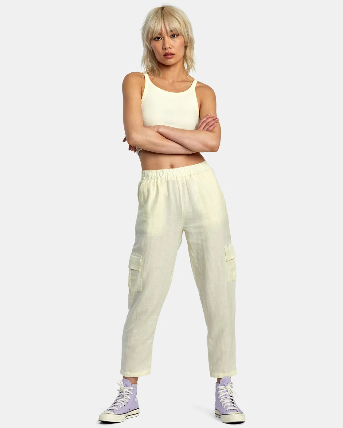 RVCA NEW YUME CARGO PANTS - LEM