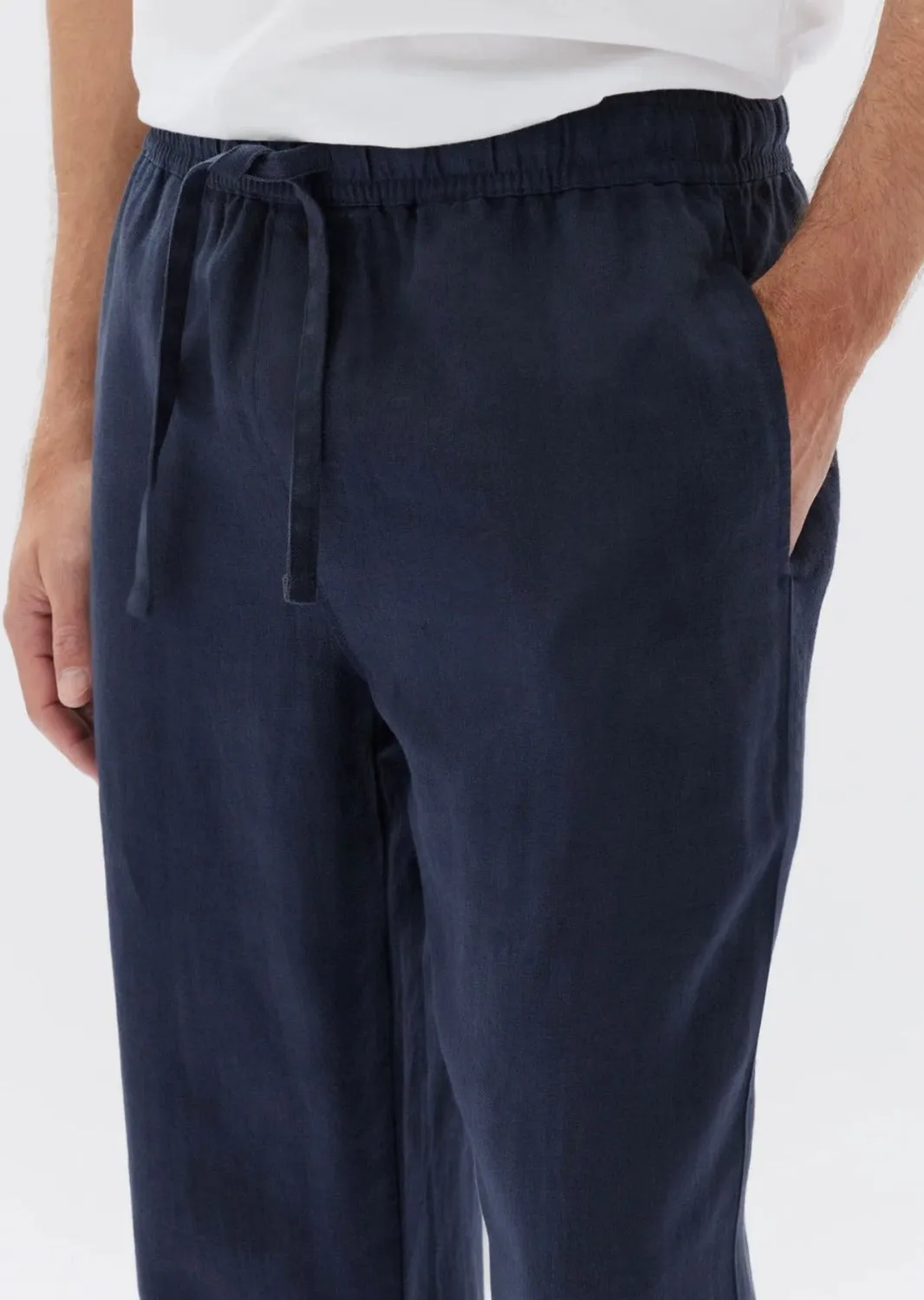 Tide Linen Pants True Navy