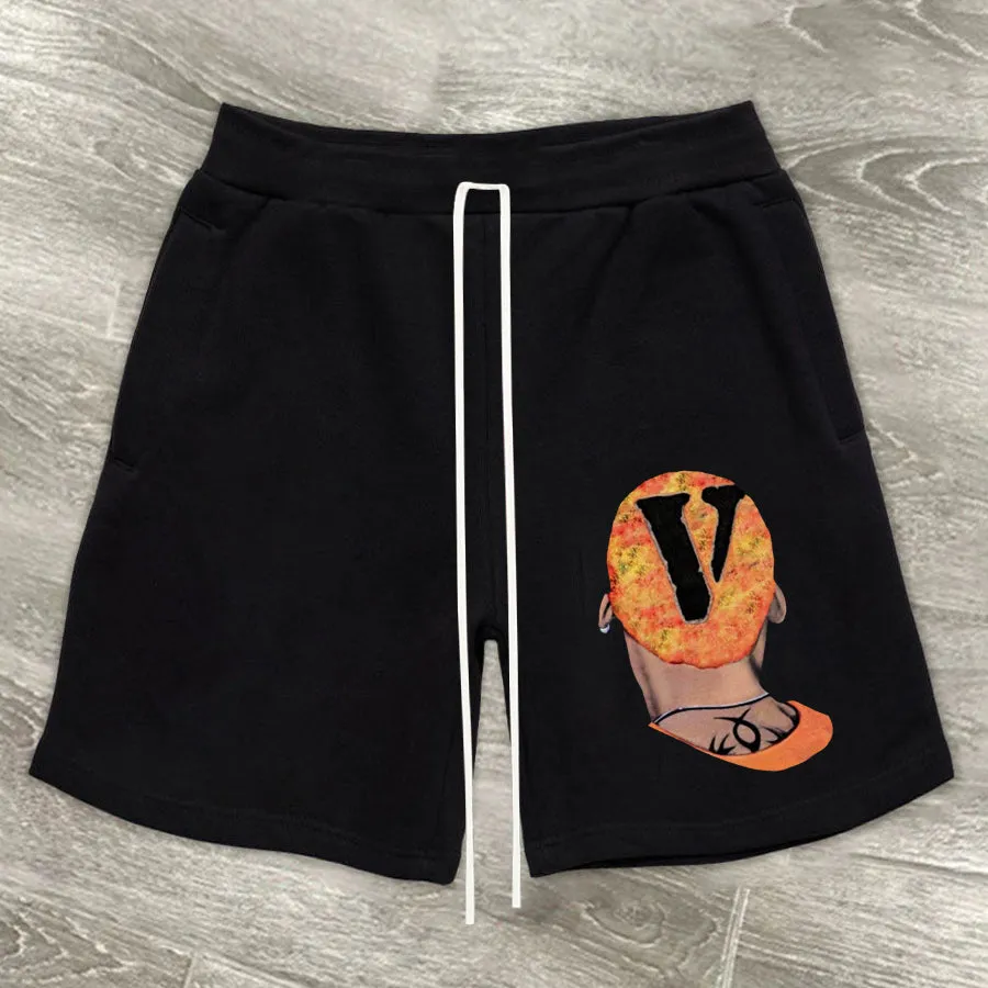 Trendy retro casual street hip-hop shorts