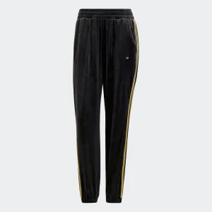 Women's adidas Originals Velvet Monogram Track Pants Black