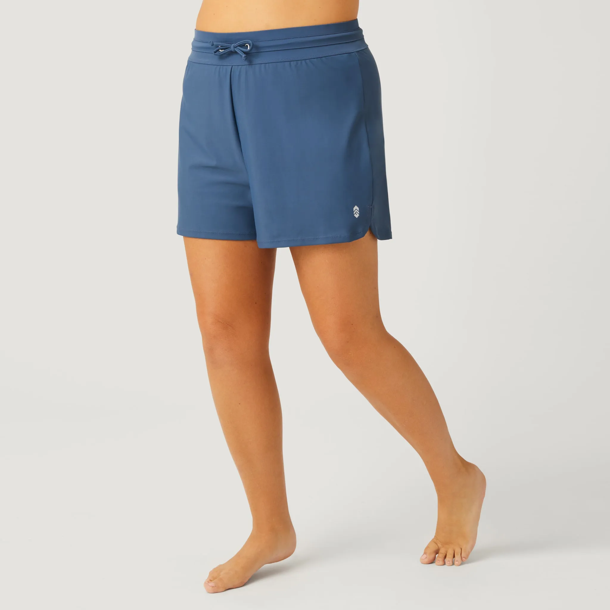Women's Plus Size Drawstring Swim Short