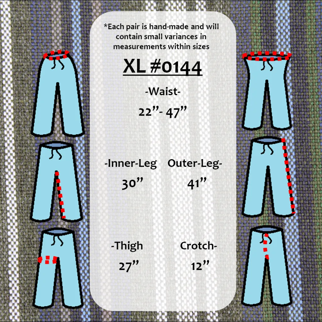 (XL) Grayish with some White and Blueish Lounge Pants 0144